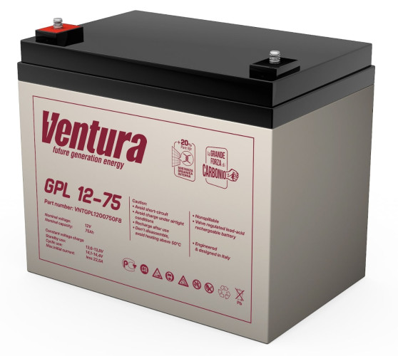 Аккумулятор Ventura  GPL 12-75